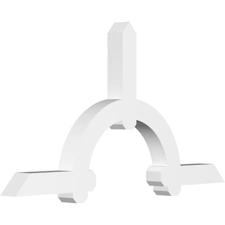 Ekena Millwork Ericson Architectural Grade PVC Gable Bracket, 60"W x 32 1/2"H x 4"D x 4"F, 13/12 Pitch GBP060X33X0404ERI00